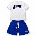 Conjunto AMIRI blanco y azul eléctrico