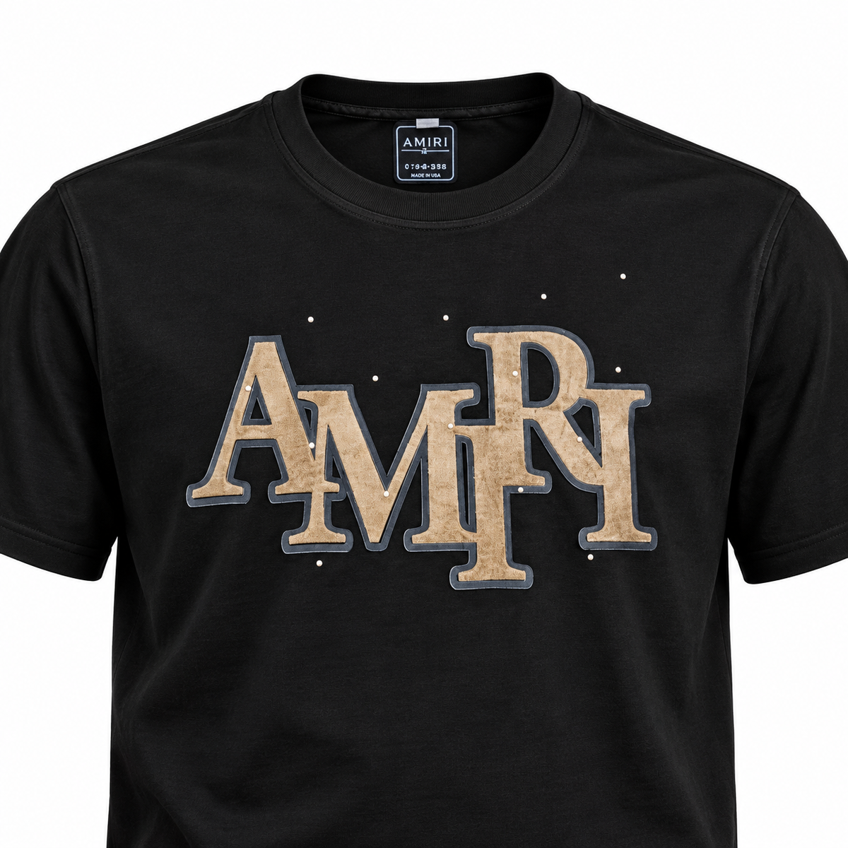 Conjunto AMIRI negro y beige