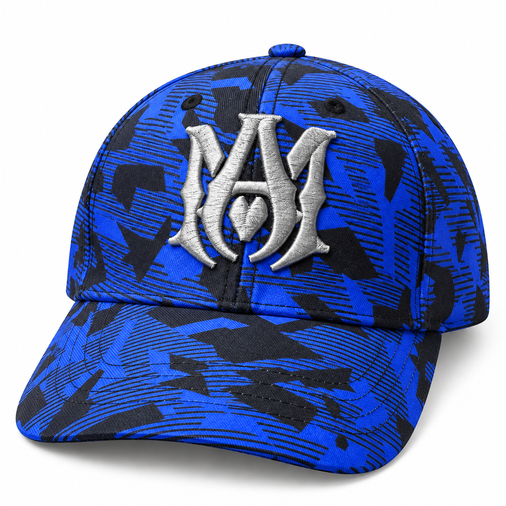 Gorra AMIRI Monograma Azul y Negro