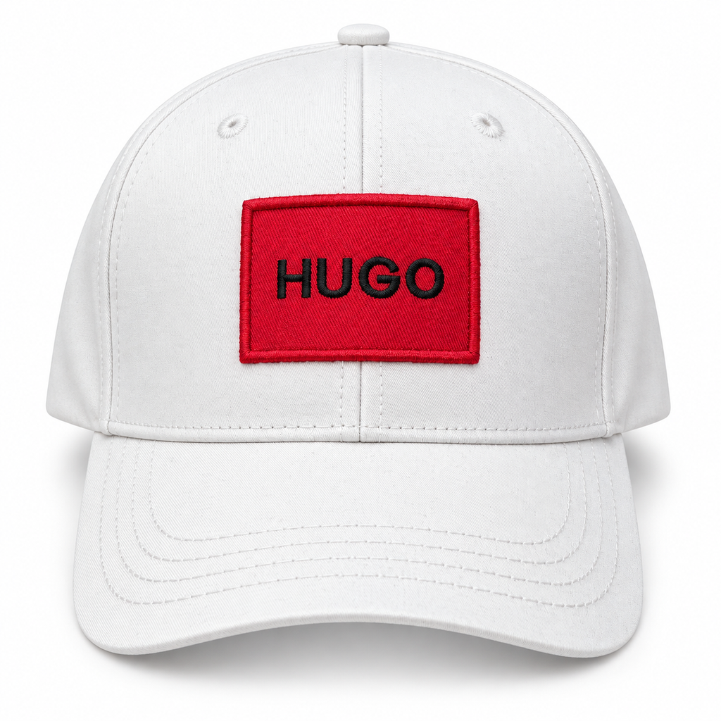 Gorra HUGO Signature Blanca y Roja 🧢