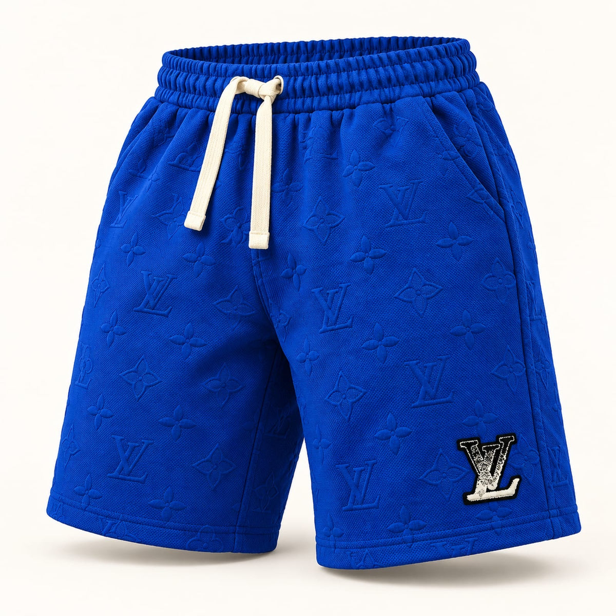 Polo Lacoste azul con detalles naranjas