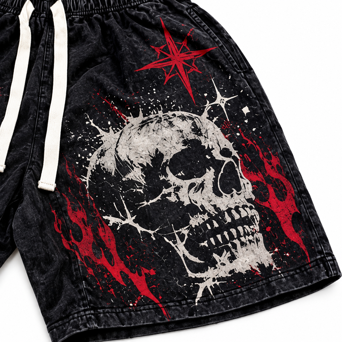 Pantaloneta Reality Skull – Negra 💀🔥