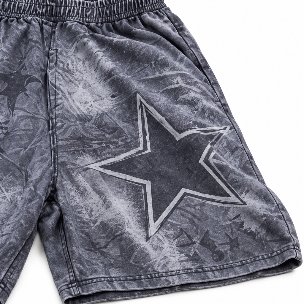 Pantaloneta Urban Star – Gris 🌟🩶
