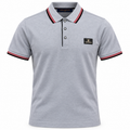 Polo gris con detalles a contraste 🩶