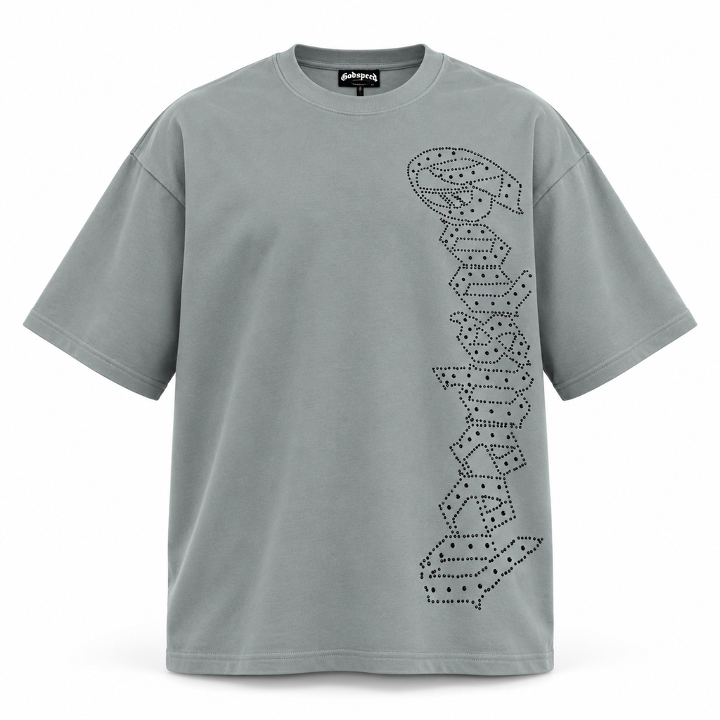 🩶 Camiseta Godspeed Vertical – Gris