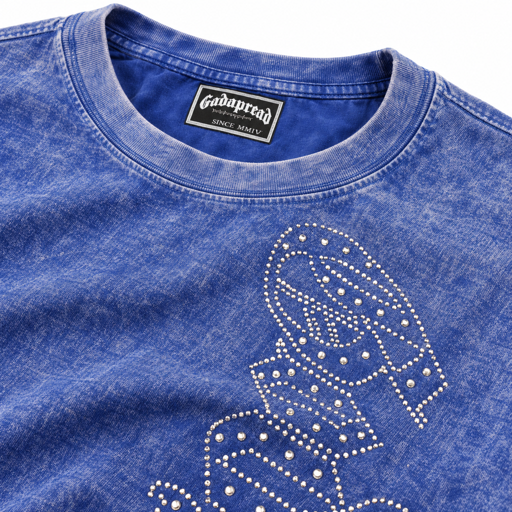 💙 Camiseta Godspeed Vertical – Azul Lavado